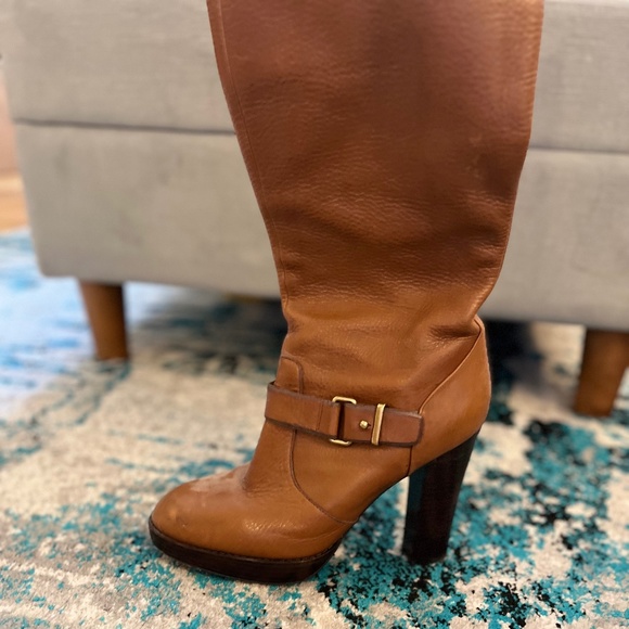Knee high tan Coach boots - Picture 2 of 3